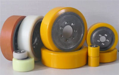 Roues en polyuréthane de 6 pouces rouges